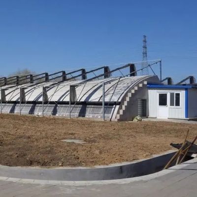 수산물 재배 두 개의 아치 빔 햇빛 온실 가루와 눈 진동기 가루